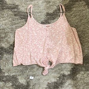 Pink spaghetti strap